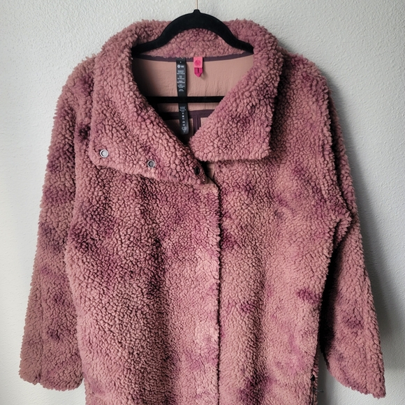 NWT Lululemon lab Textured Fleece Coat, Size 8, Diamond Dye Dusty Bronze Pelt - Picture 2 of 11